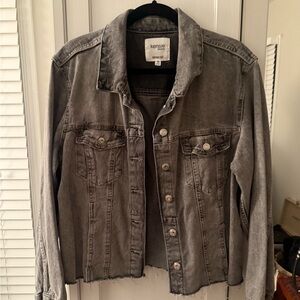 Kensie Charcoal Denim Jacket